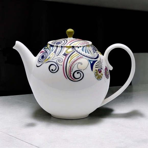 vernon wear Other - Colorful Denby Monsoon Cosmic Fine China England Teapot ~ A Rare Vintage Gem